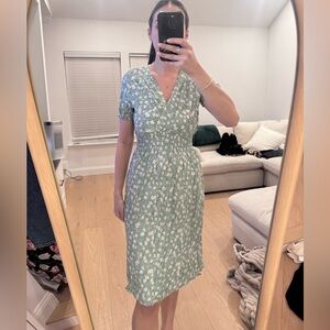 Floral Green Dress